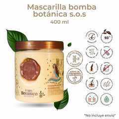 Applying Origen Botanical SOS Bomb Mask to hair for growth support