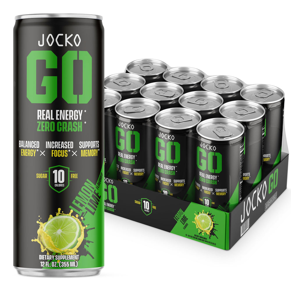 Origin Jocko GO lemon lime can front view for sustained focus on the go.