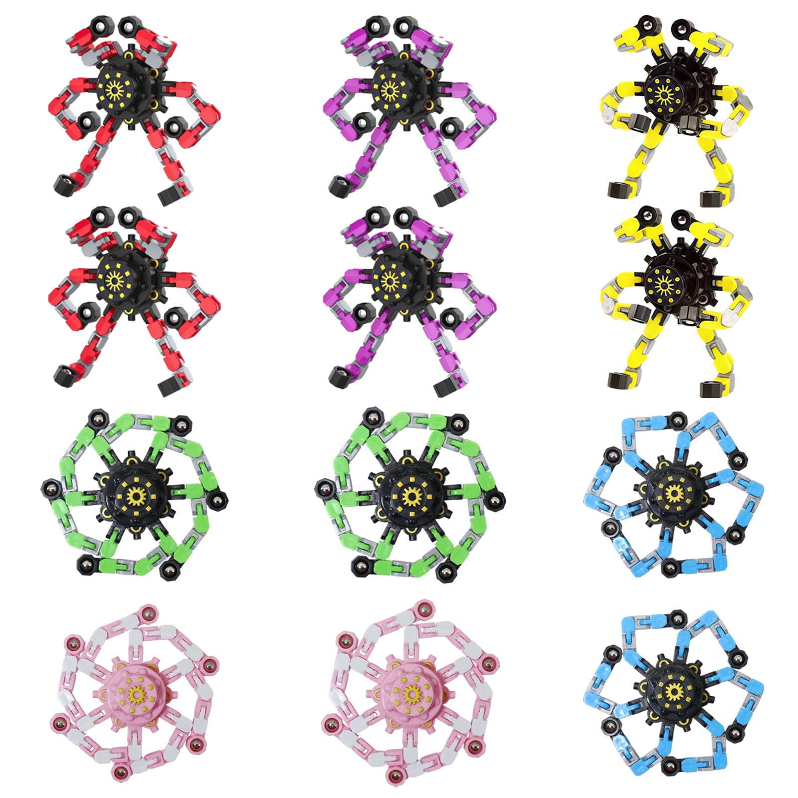 Original Ecology transformable fidget spinner assembly for portable play.