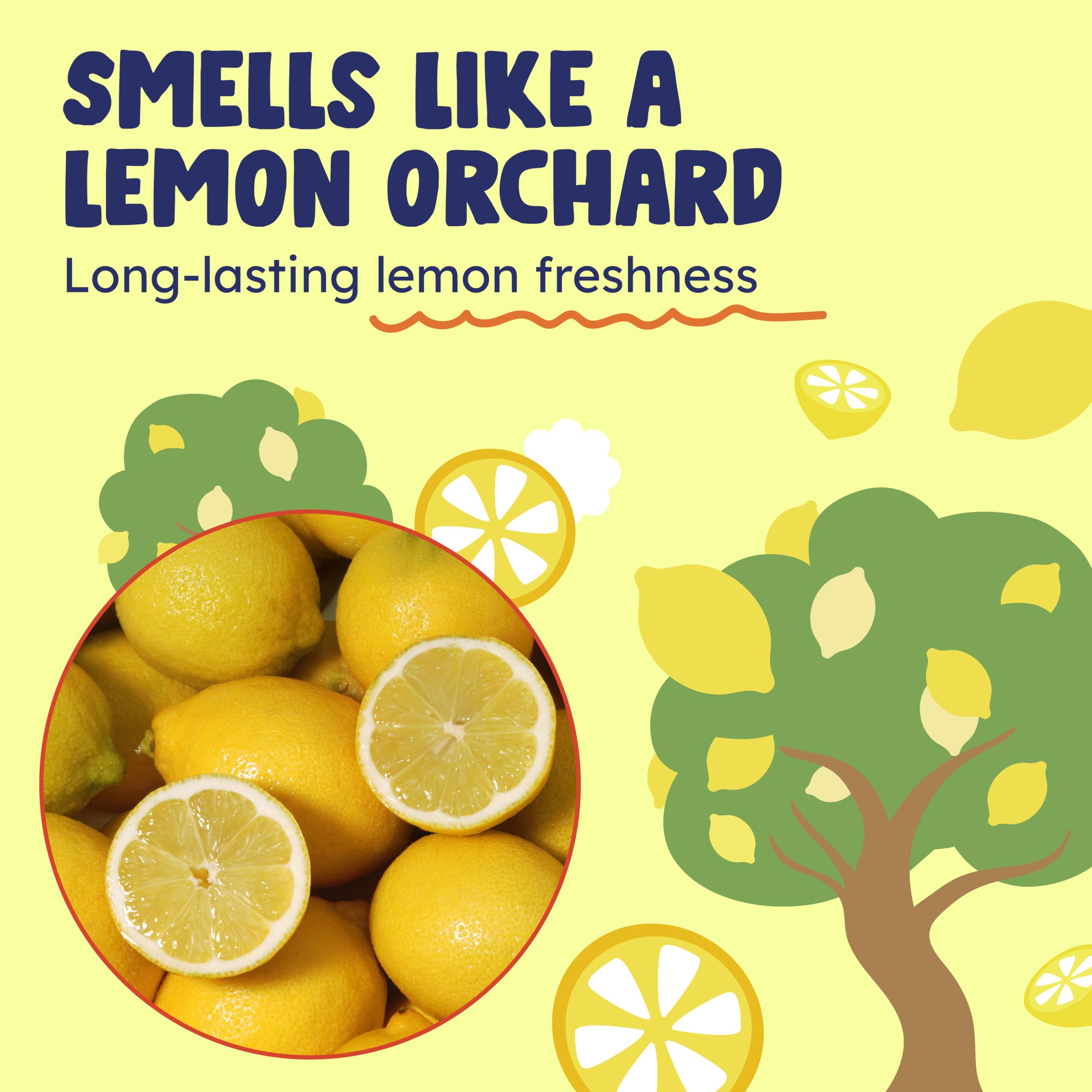 Originally Yellow lemon white vinegar lemon scent favored for fresh cleaning