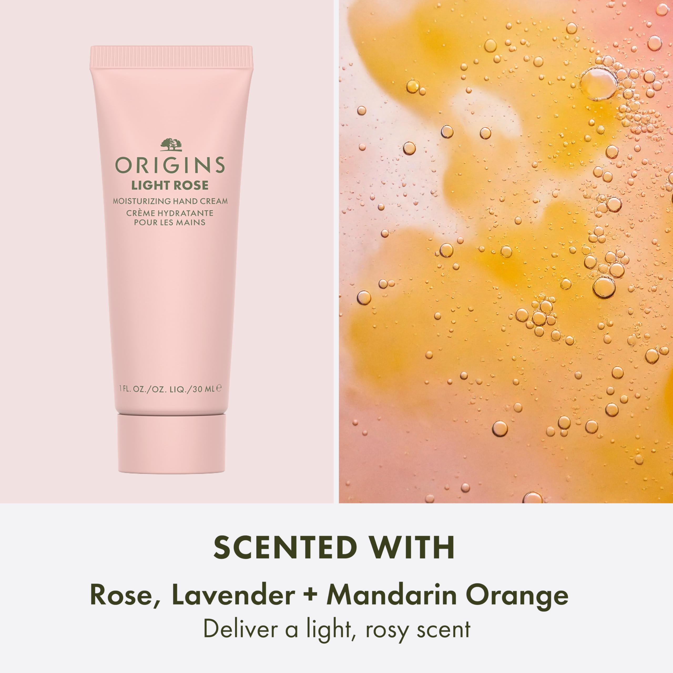 Origins Meadowfoam Seed Oil on skin highlights rich emolliency for dry hands.