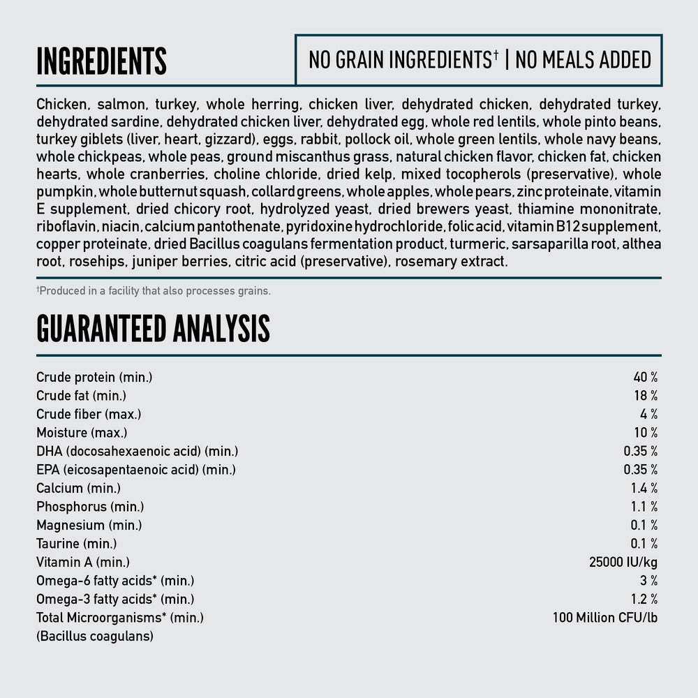 ORIJEN Guardian 8 bag highlights fish oil for omega-3s.