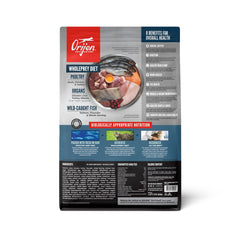 ORIJEN Guardian Senior kibble closeup highlights premium animal ingredients and grain-free texture