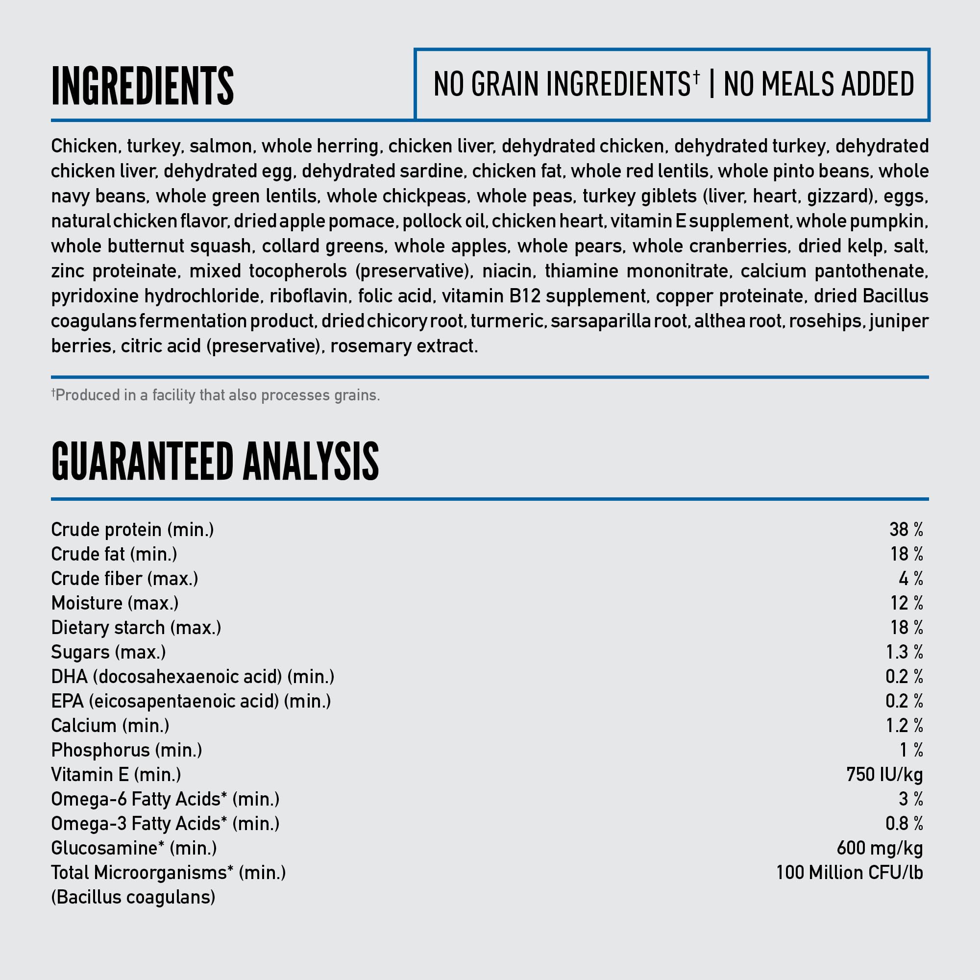 Fresh refrigerated ingredients in ORIJEN Original for quality and flavor integrity