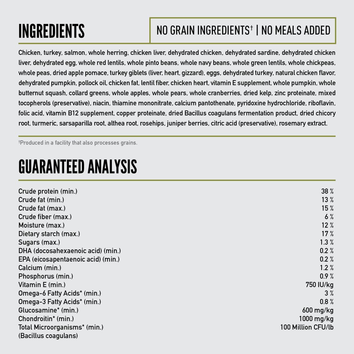 ORIJEN Senior USA-made label image signals quality sourcing and standards.