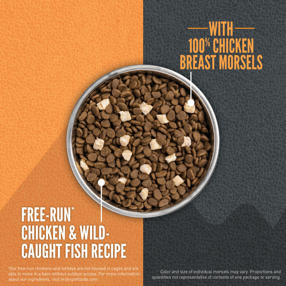 ORIJEN Wild Reserve free-run chicken barn image illustrating humane sourcing.