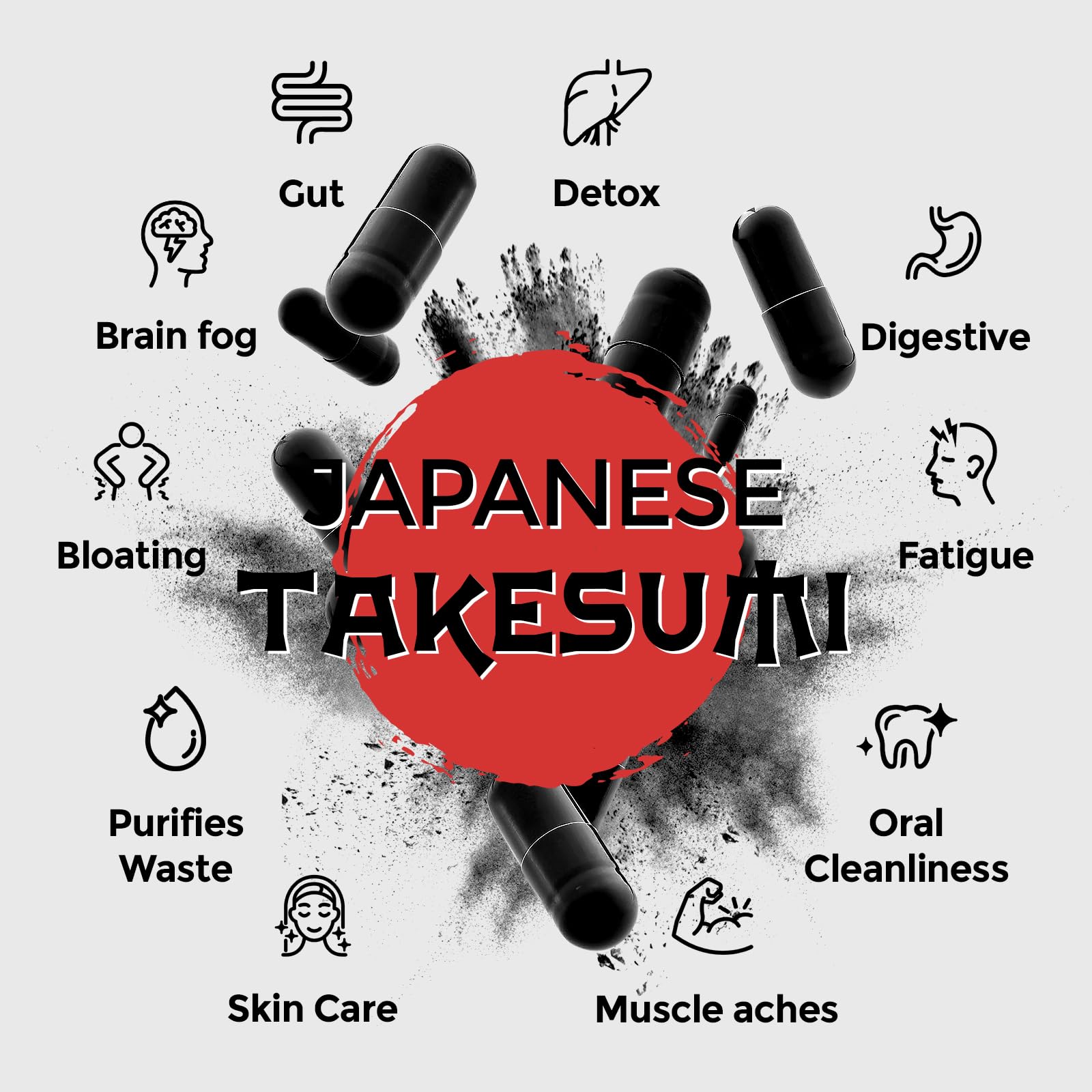 Orinthalixium Takesumi bamboo sourcing claim on label, highlighting clean, gluten-free ingredients.