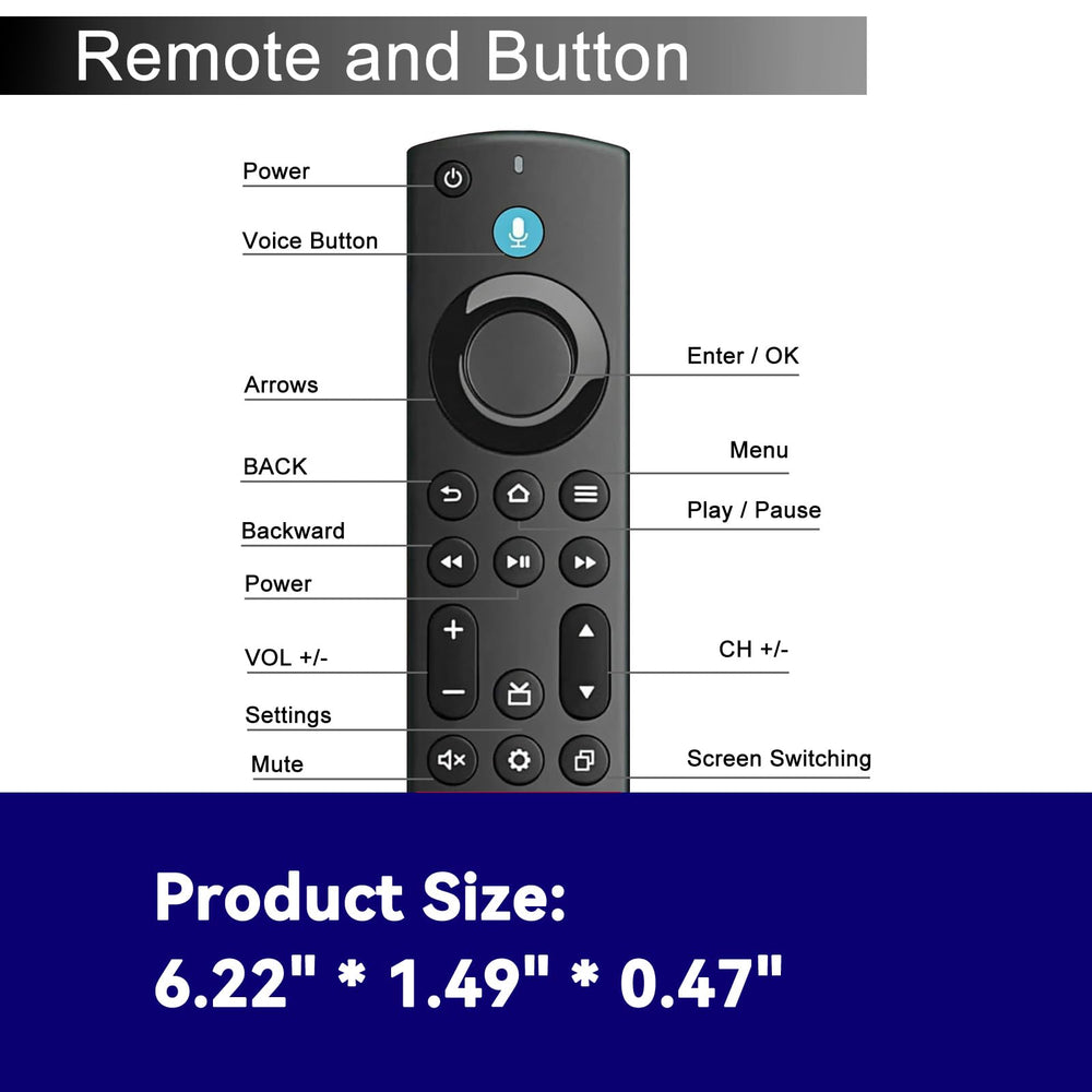 OROSAUR Replacement All Fire Remote energy-saving technology extends battery life