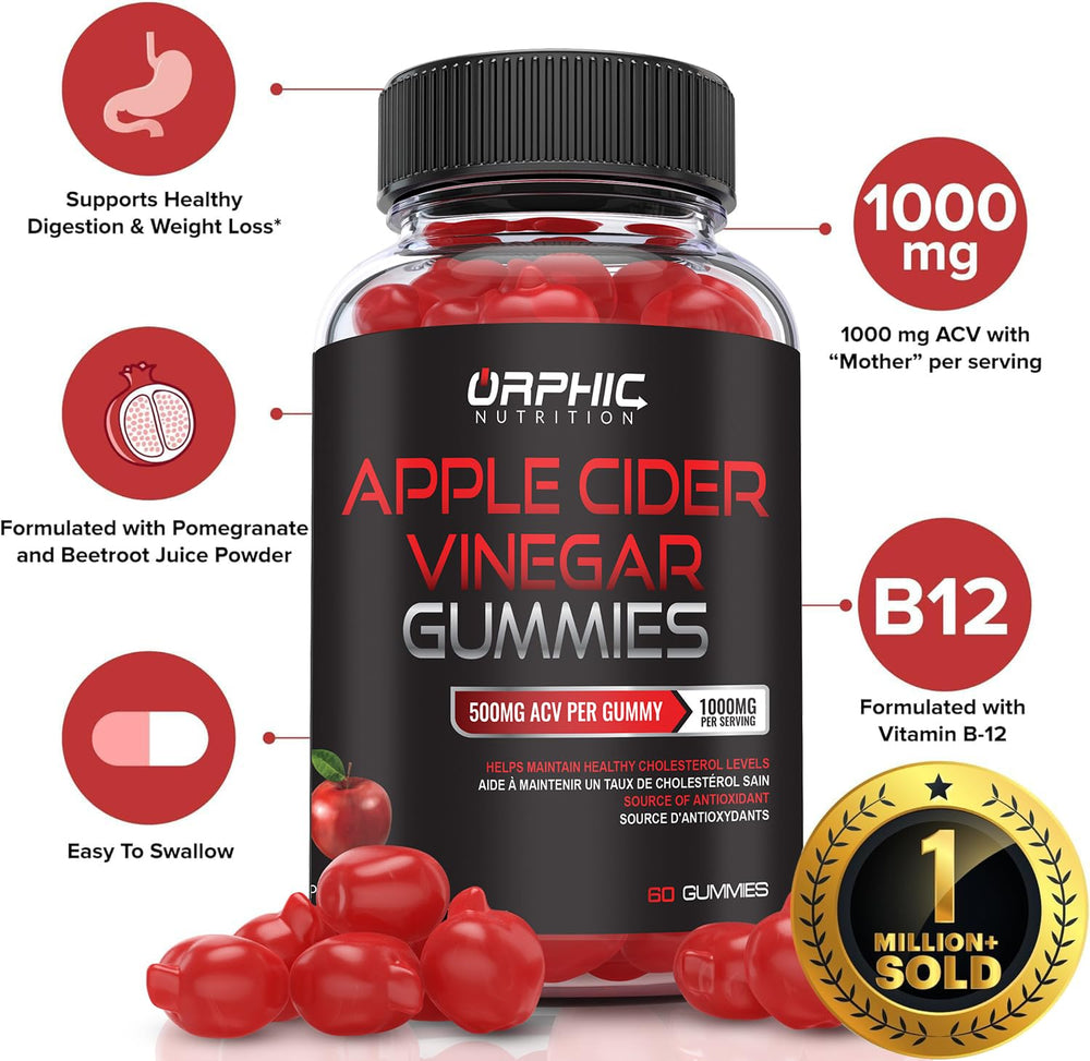 ORPHIC NUTRITION close-up gummy texture highlighting chewable convenience