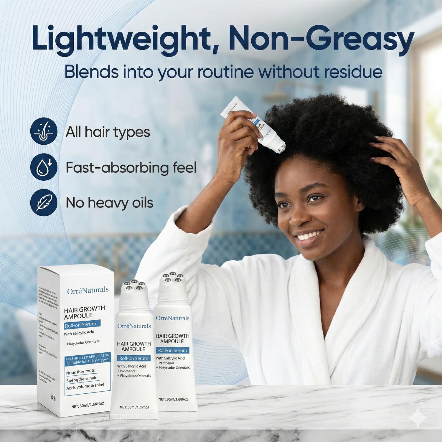 Orrenaturals Scalp Care Menthol adds cooling comfort during use