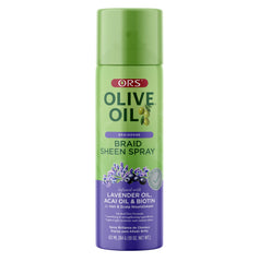 ORS Braidzone spray bottle delivering lightweight shine for braids.