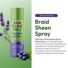 Lavender component from ORS Braidzone for a calming scent and nourishment.
