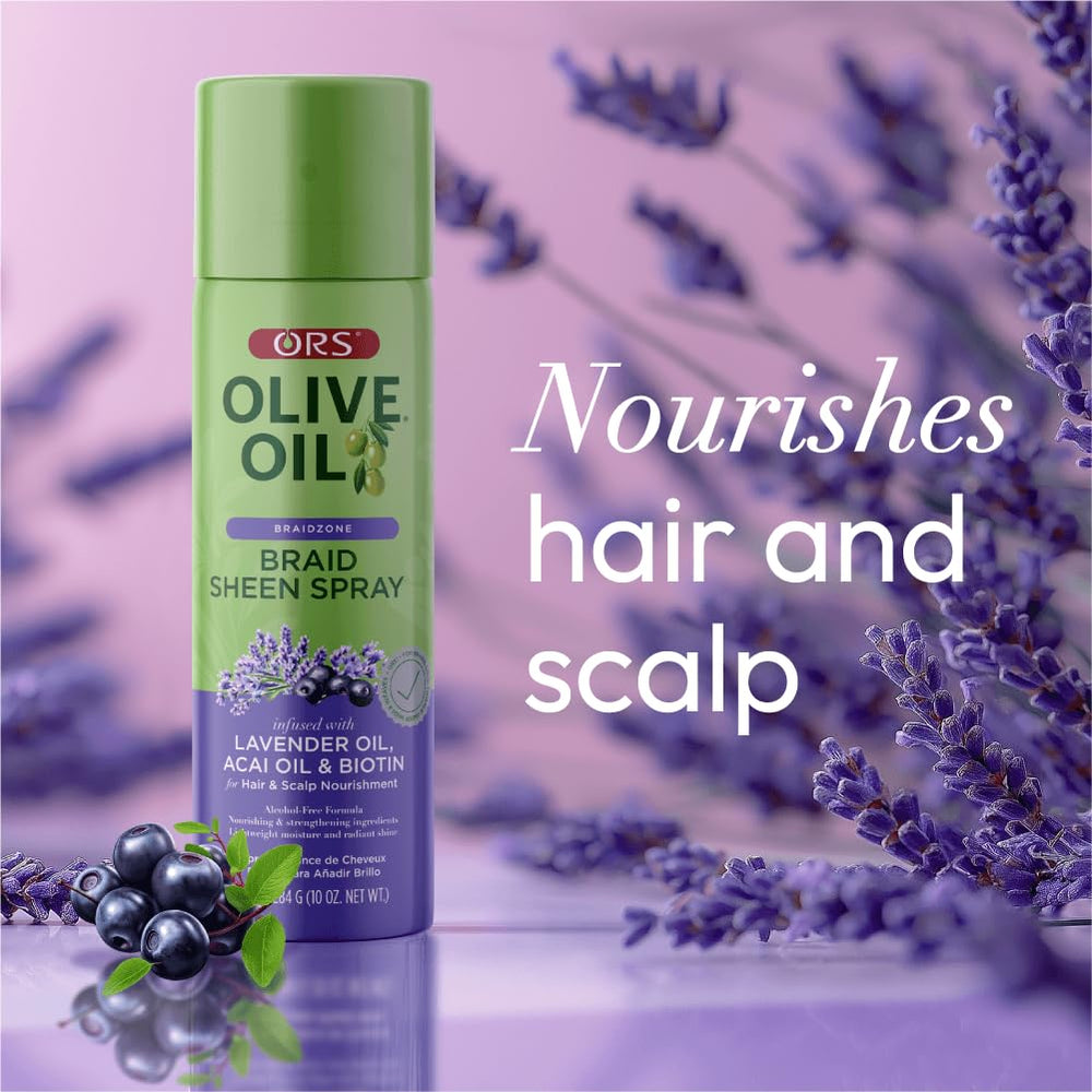 Radiant shine without weighing down braids from ORS Braidzone.