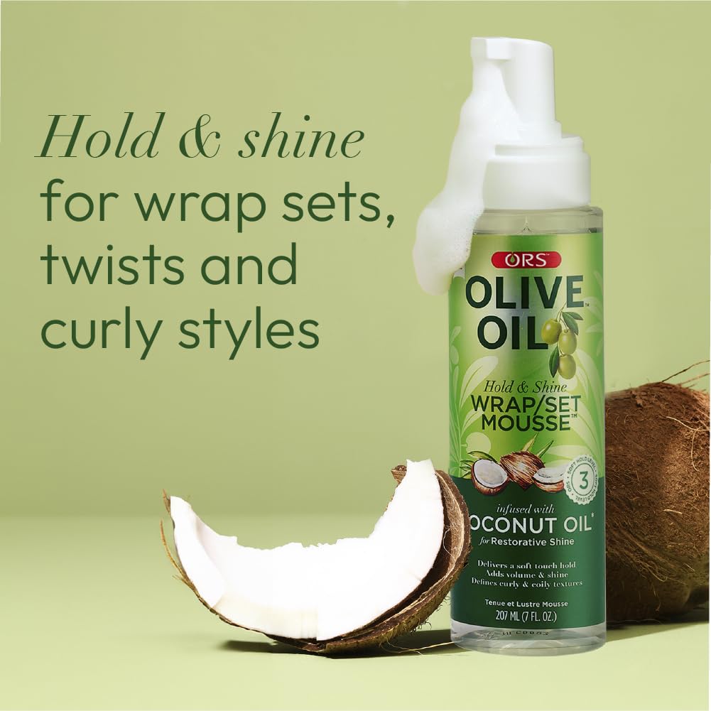 ORS Frizz-free long-lasting style hints at all-day manageability.