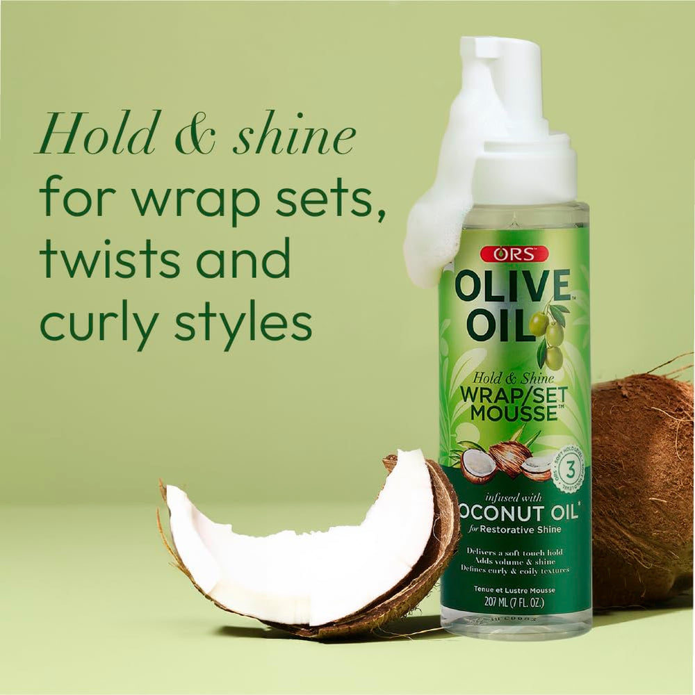 ORS Frizz-free long-lasting style hints at all-day manageability.