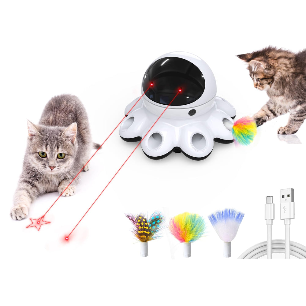ORSDA Cat Laser Toy shows dots and stars pattern for engaging play