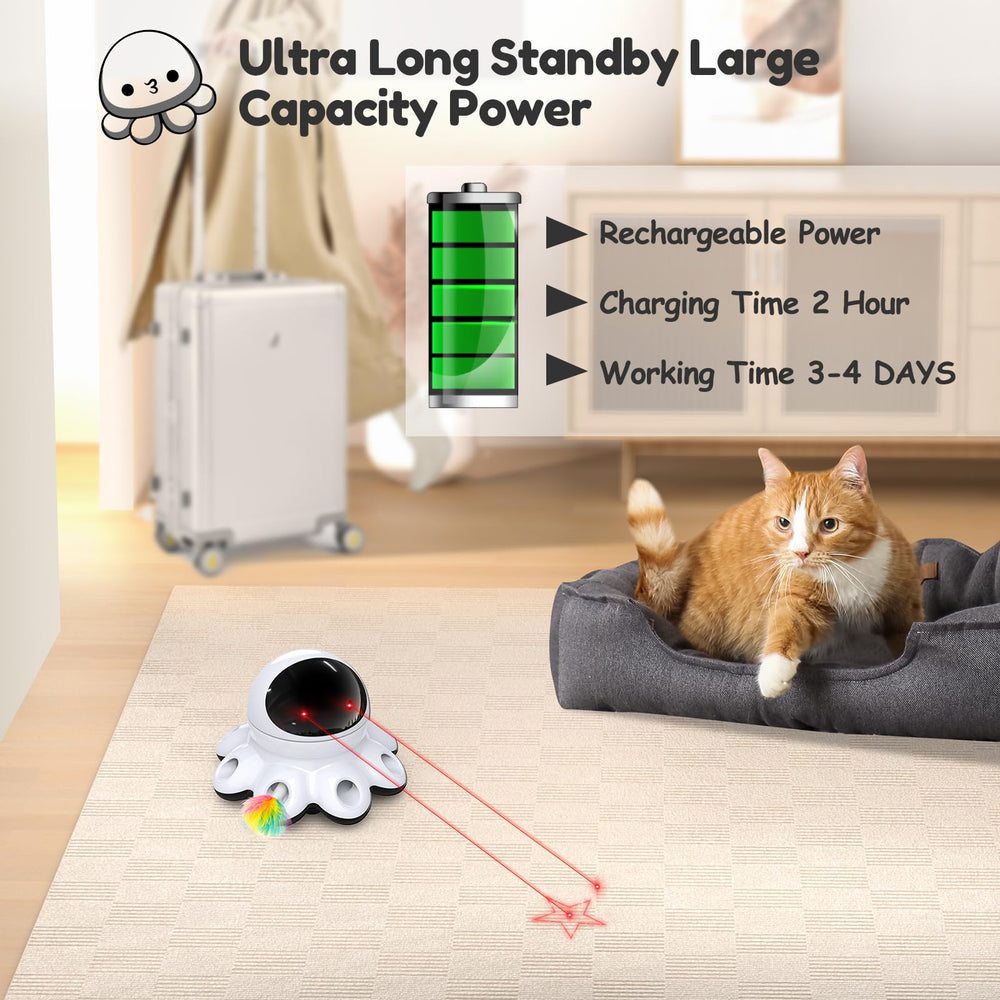 ORSDA Cat Laser Toy night mode enables quiet nighttime entertainment