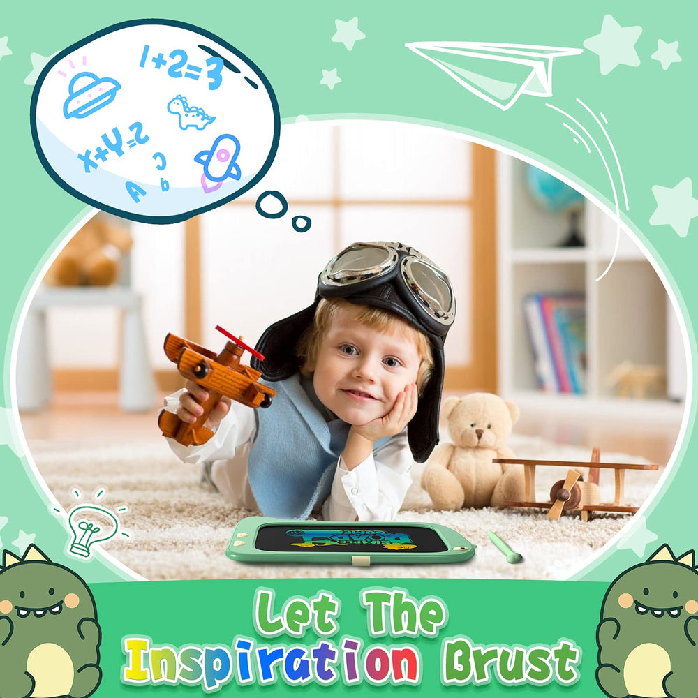 ORSEN dinosaur drawing pad with stylus enables easy, precise doodling.
