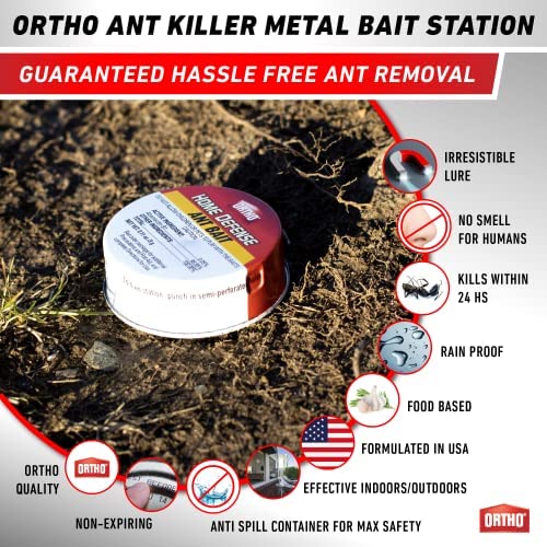 Ortho Ant Killer indoor setup shown on a clean countertop for easy use