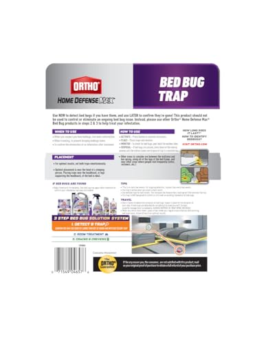 Ortho Bed Bug Solution System Step 2 room treatment guidance for use with traps.