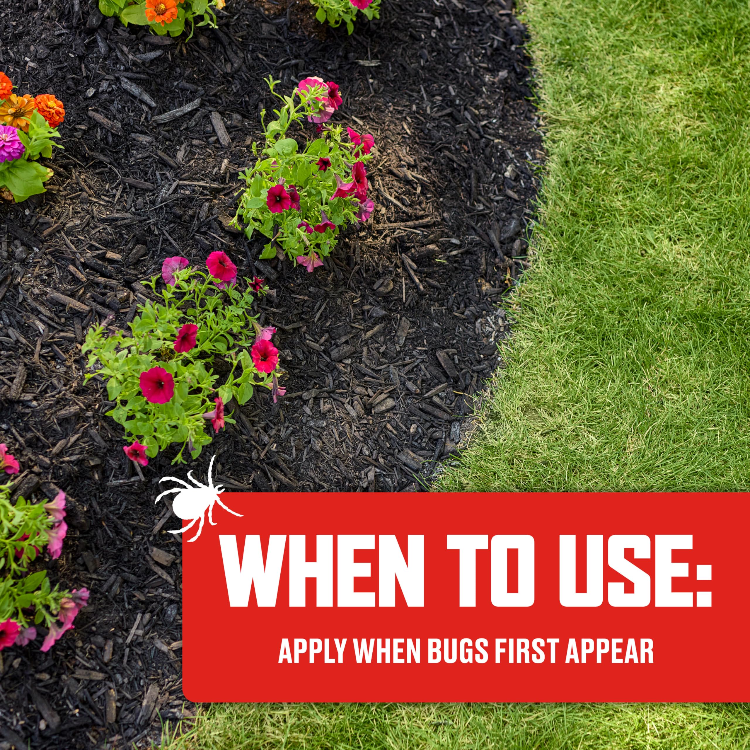 Ortho BugClear formula is non-staining and odor-free for outdoor use.