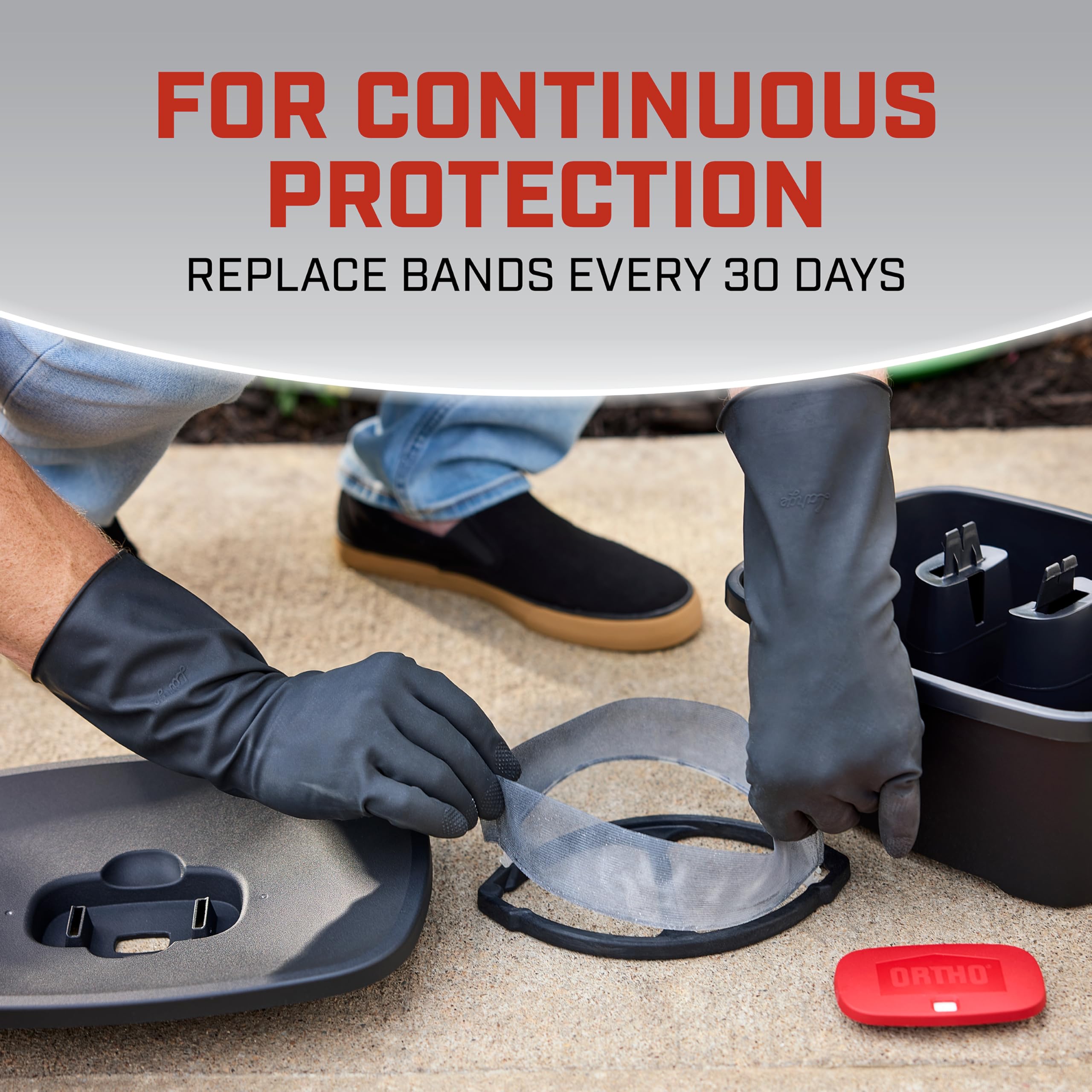 Ortho 4,300 sq ft coverage visualizes extended protection area.