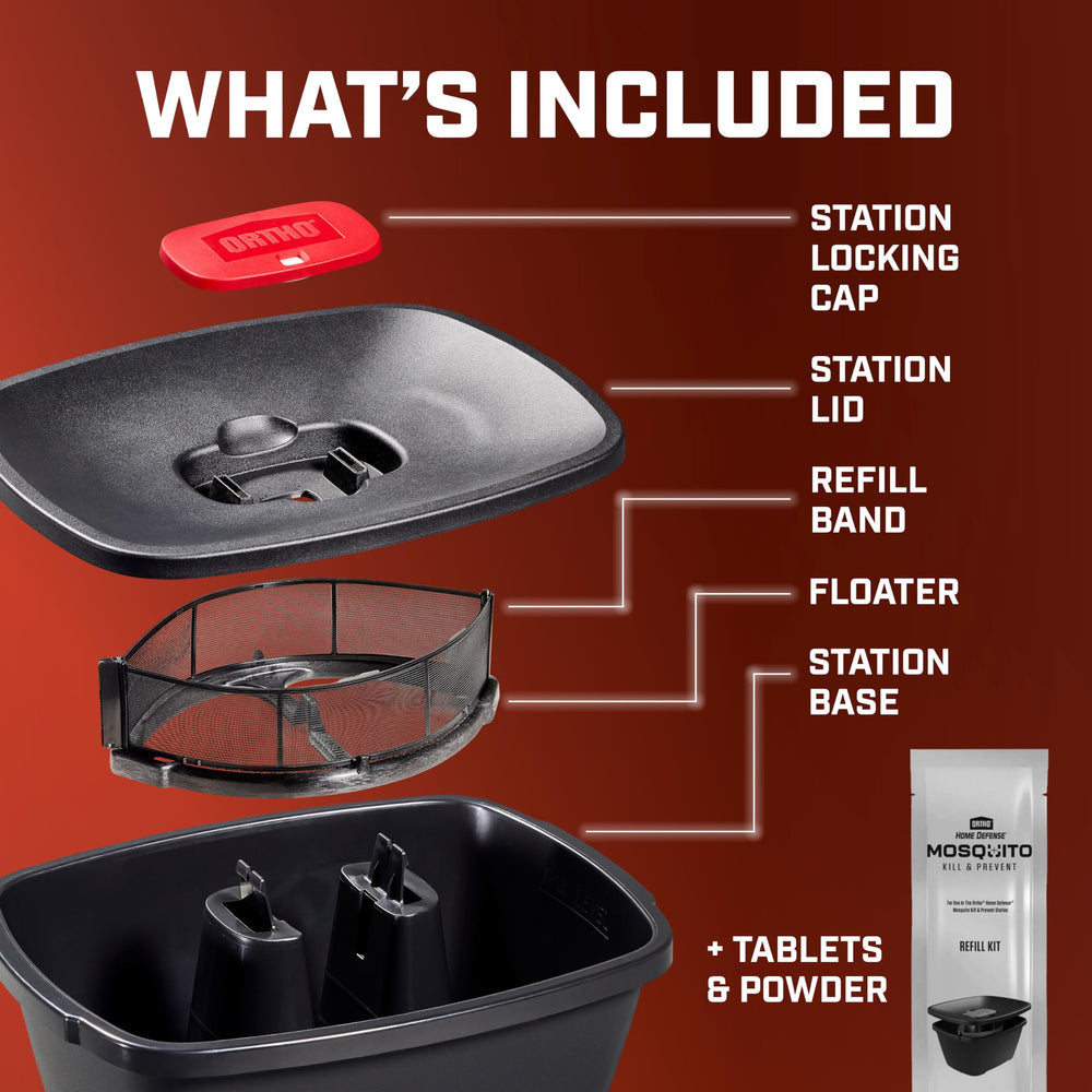 Ortho Easy-to-use setup shows water-fill and band-attachment steps.
