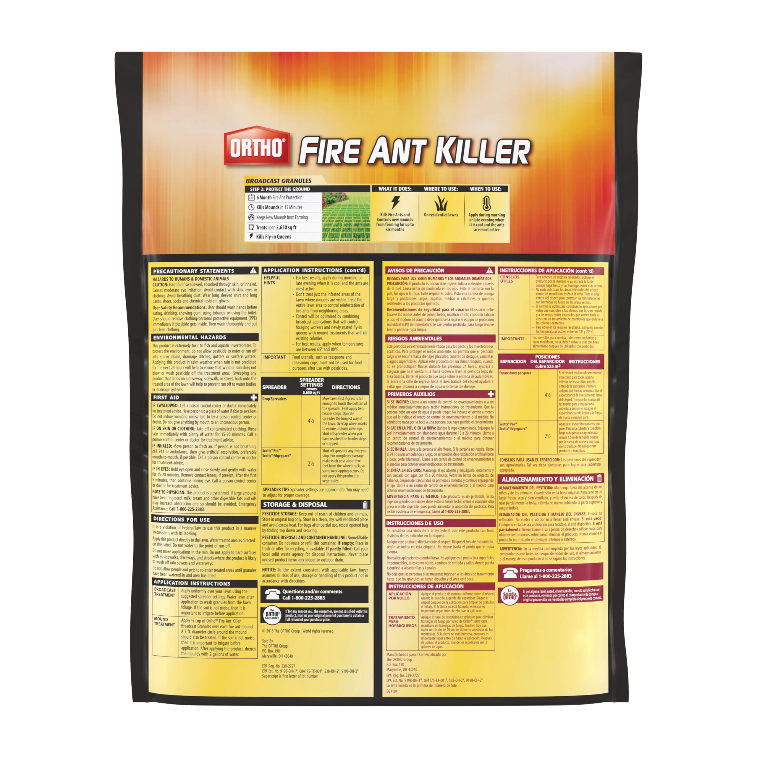 Ortho Fire Ant Killer Broadcast Granules addressing flying queens during ant control