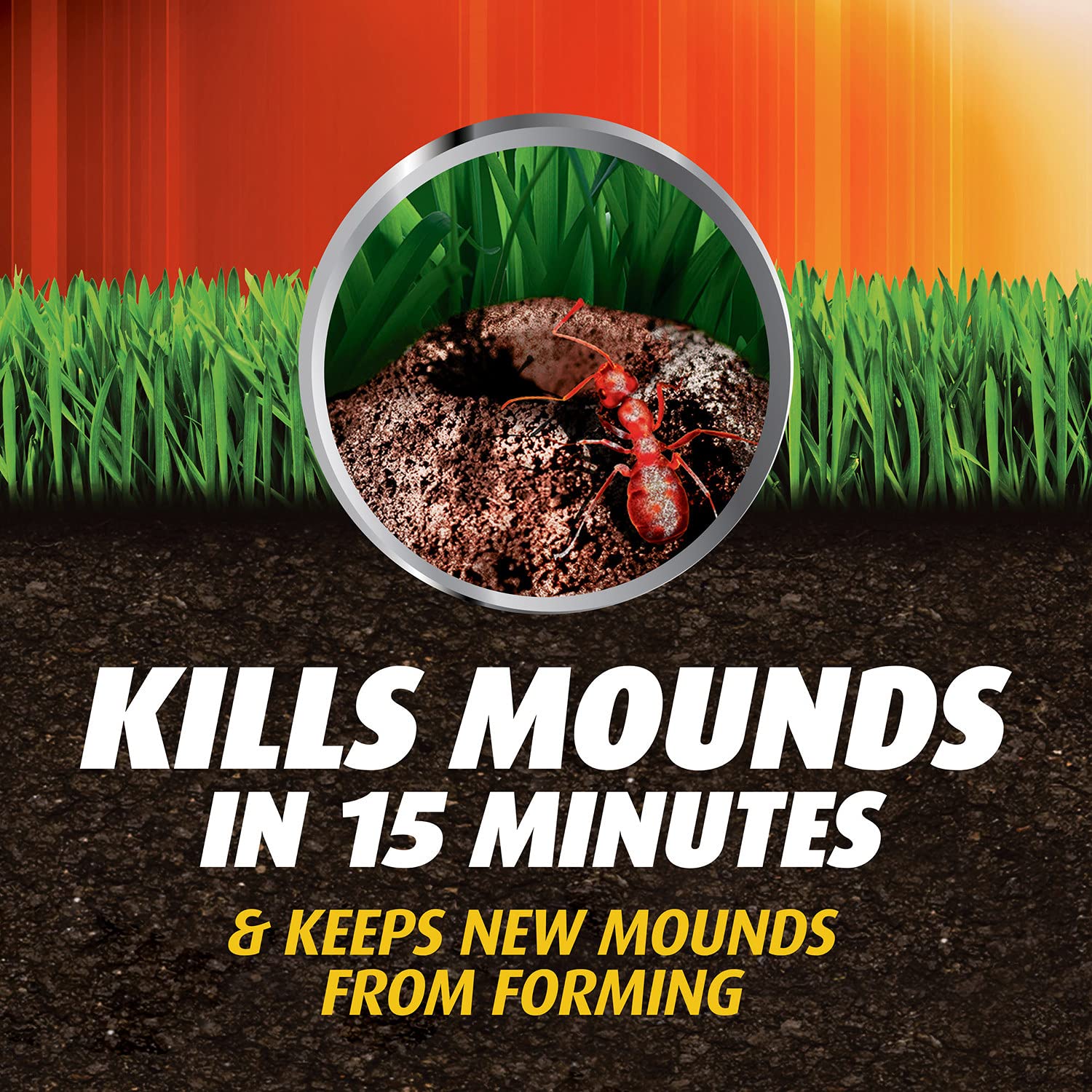 Ortho Fire Ant Killer Broadcast Granules attack fire ant mounds quickly for immediate yard relief