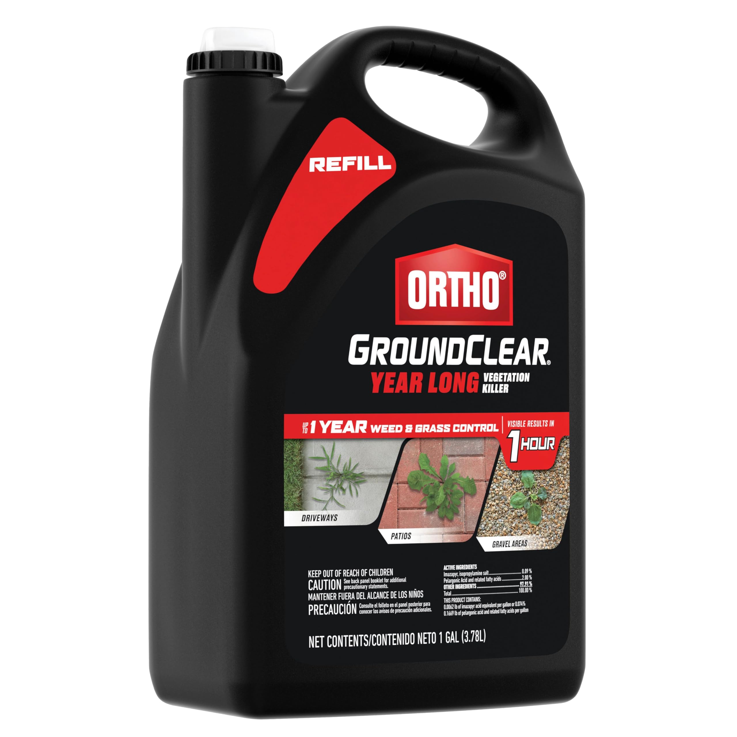 Ortho GroundClear along fence lines and curbs for annual landscape maintenance.