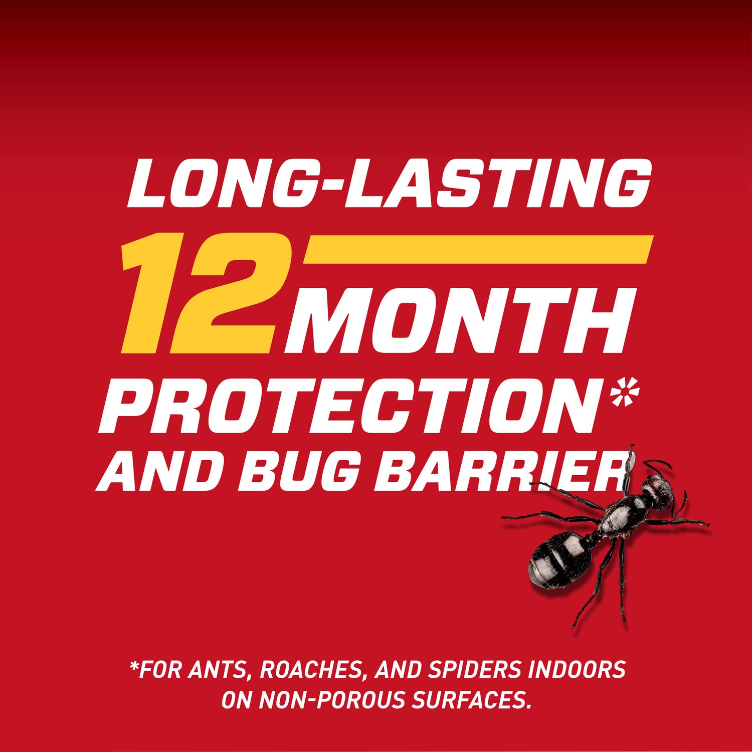 Ortho Home Defense indoors in kitchens and baths for quick pest control.