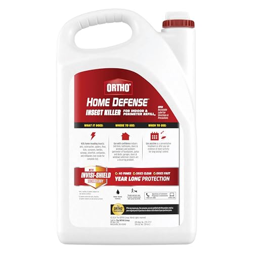 Ortho Home Defense product with Invisi-Shield dries clear after spraying.