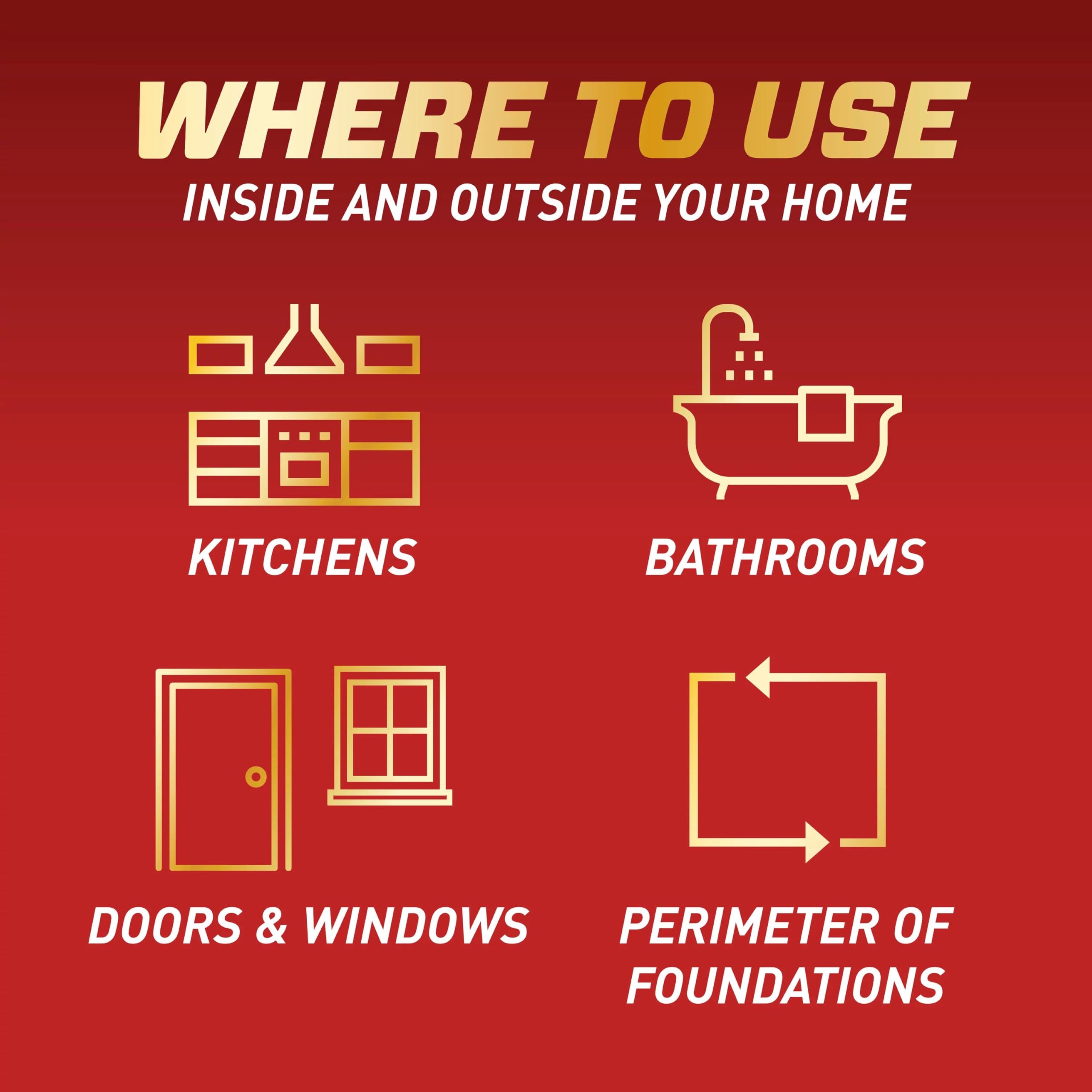 Ortho Home Defense targets ants, roaches and spiders for home protection.