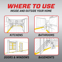Ortho Home Defense Max ant-killer targets ants around kitchens and entryways.