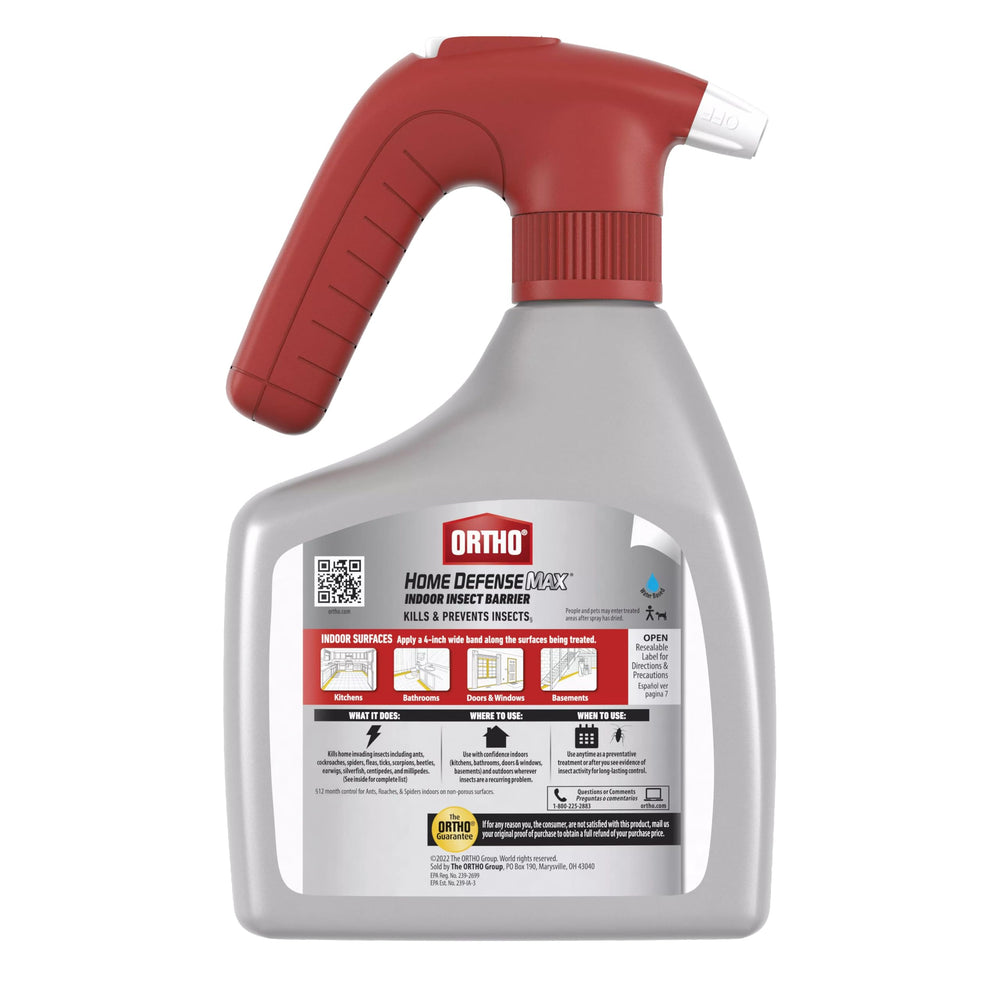 Ortho Home Defense Max near kitchen surface controls ants, roaches and spiders