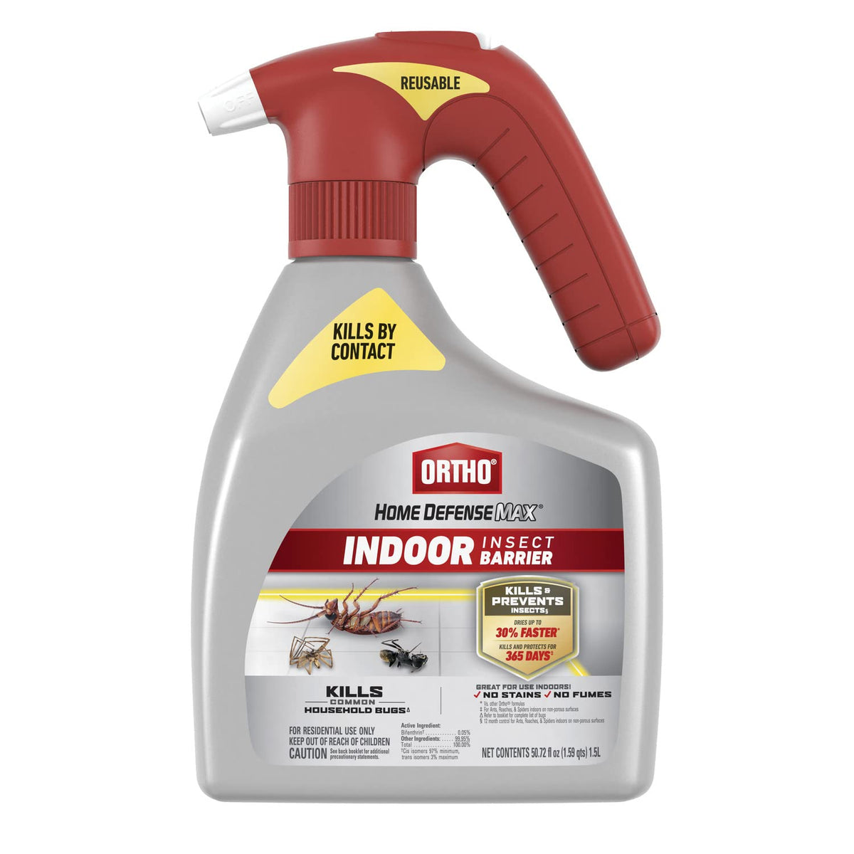 Ortho Home Defense Max indoor sprayer bottle for quick pest control indoors