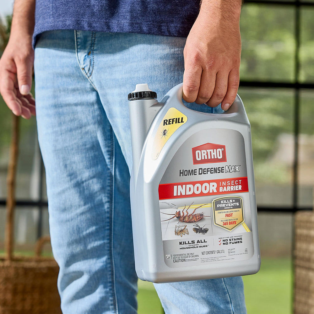 Ortho Home Defense Max nonporous surface protection on indoor surfaces.