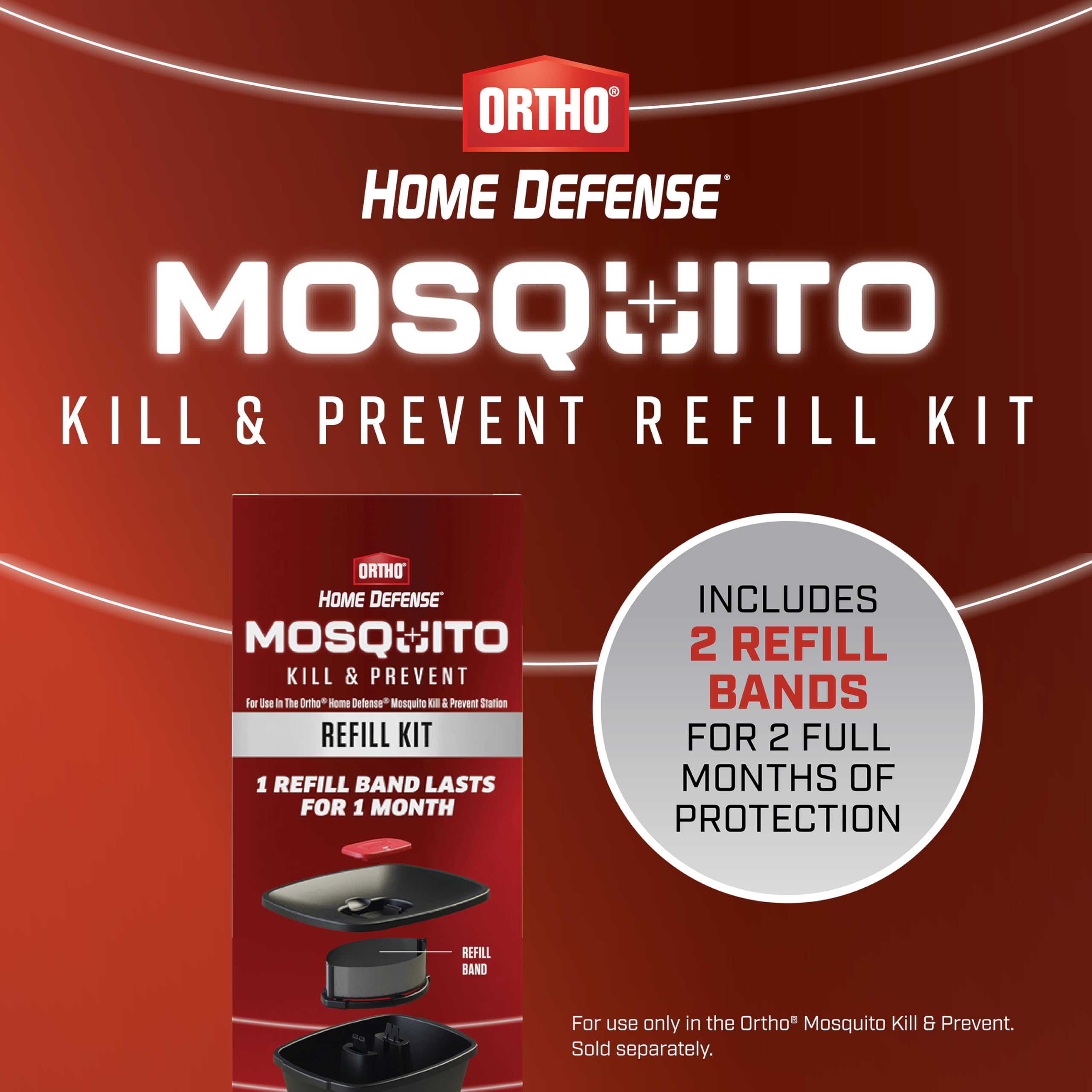 Ortho Home Defense mosquito station installed outdoors for targeted, long-lasting control.