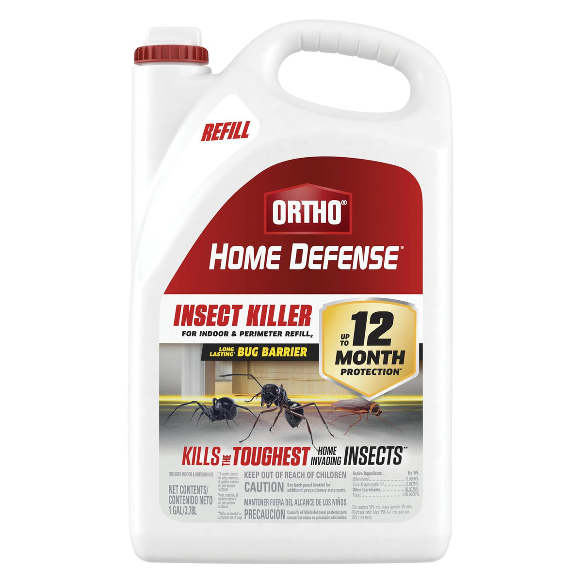 Ortho Home Defense refill bottle for indoor and perimeter protection.