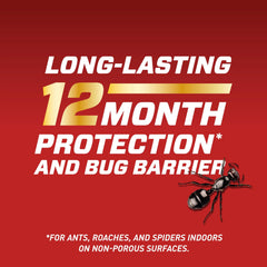Ortho Home Defense spider and insect killer visual emphasizing indoor use