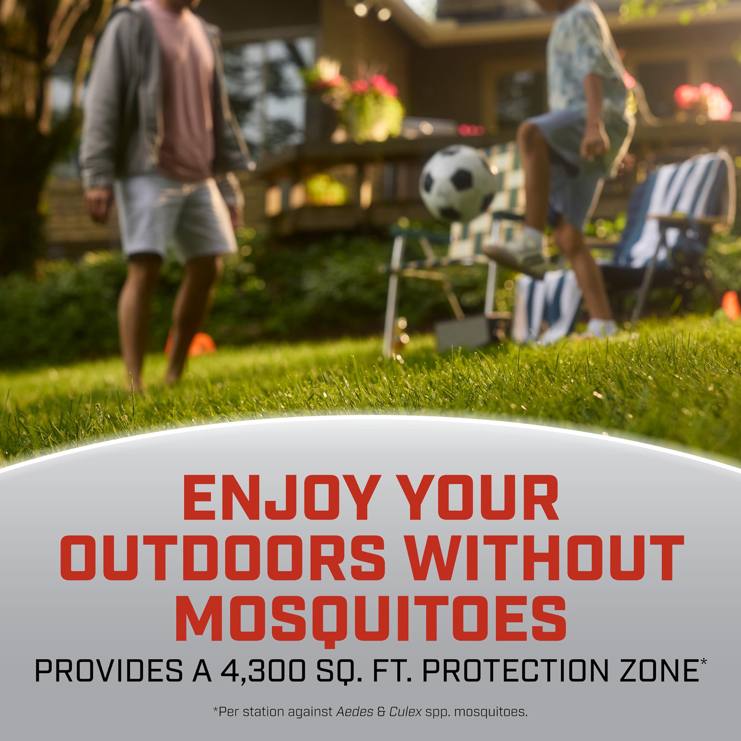 Ortho Mosquito Kill & Prevent close-up highlights nine-day adult-mosquito suppression.