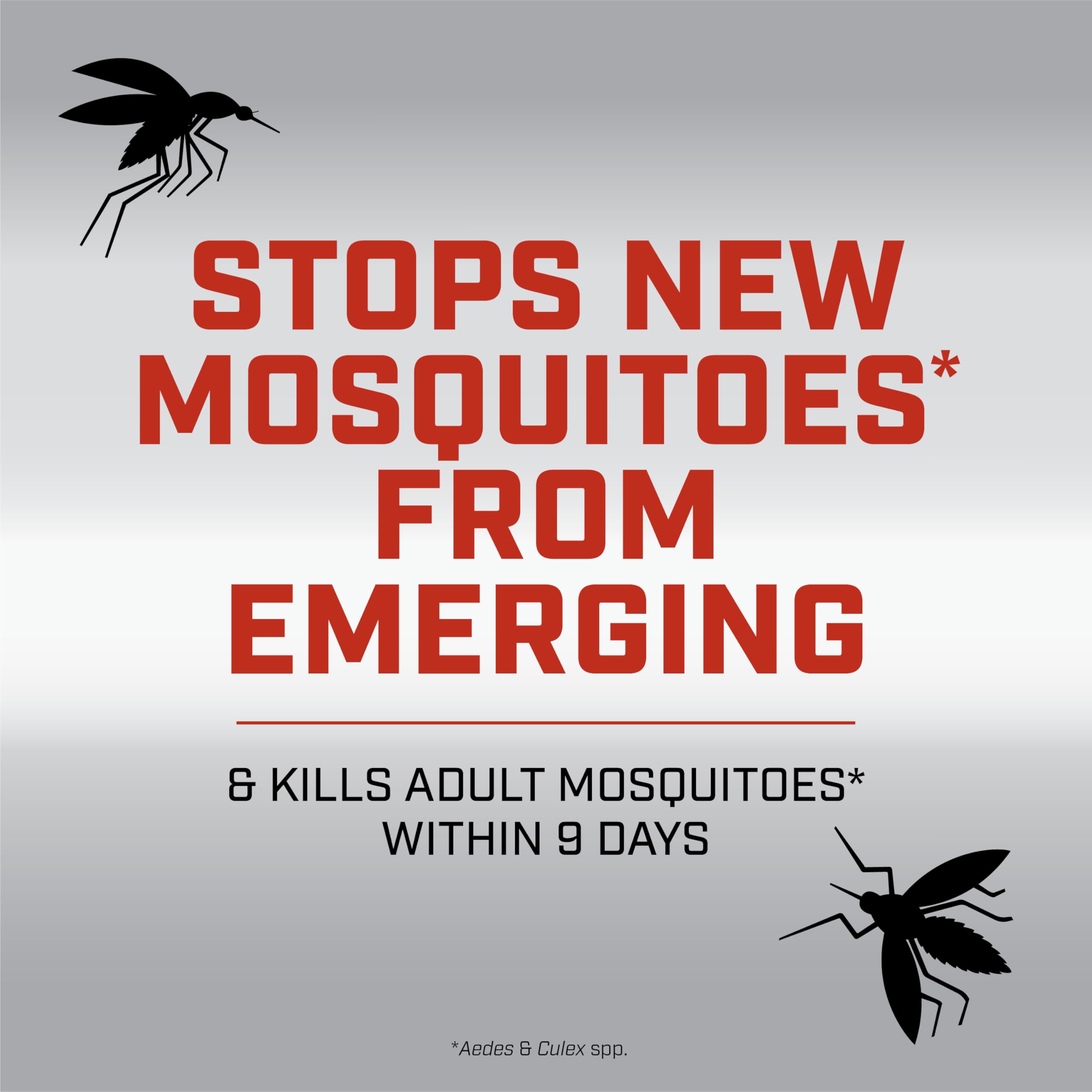 Ortho Mosquito Station in-yard demonstrates targeted breeding-site lure for adults.