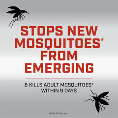 Ortho Mosquito Station in-yard demonstrates targeted breeding-site lure for adults.