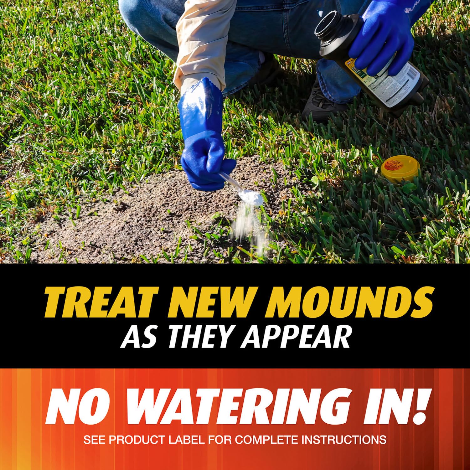 Ortho Orthene Fire Ant Killer1 fast-acting granules begin killing in 60 minutes