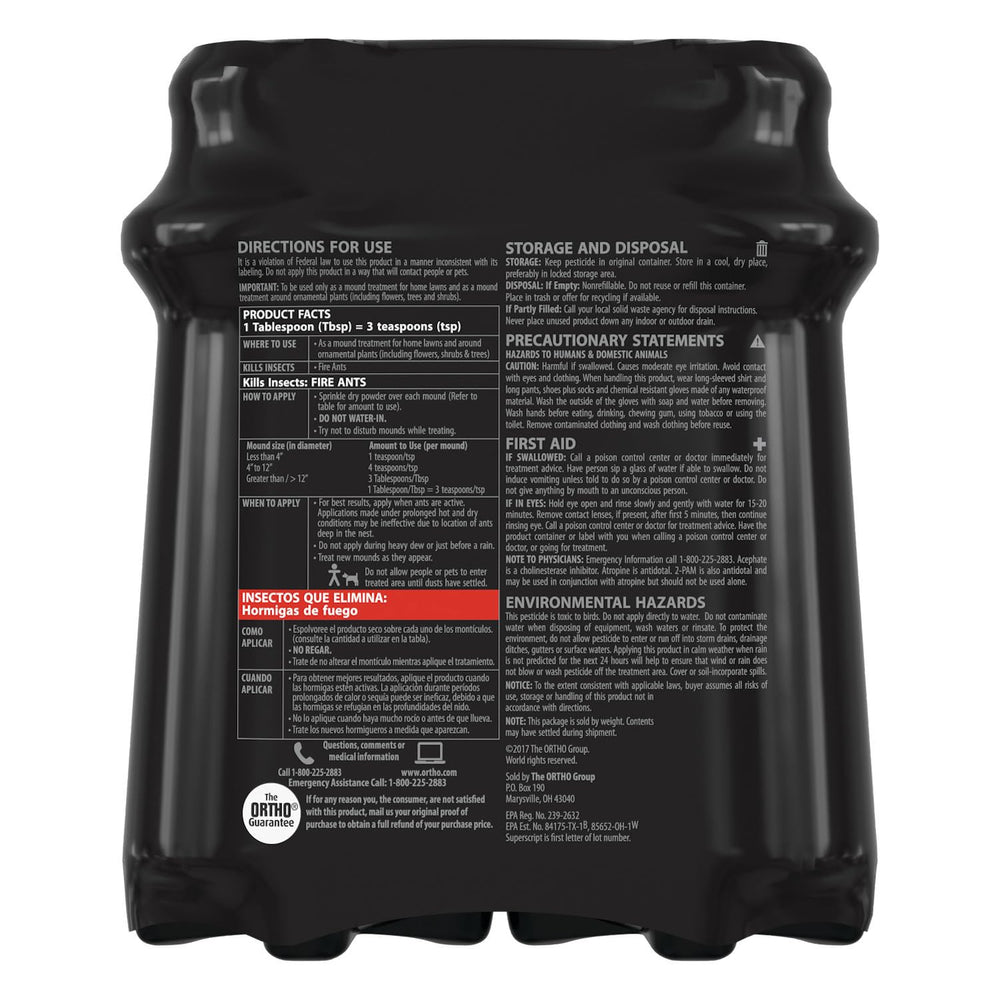 Ortho Orthene Fire Ant Killer1 sprinkle over mound demonstrates easy application