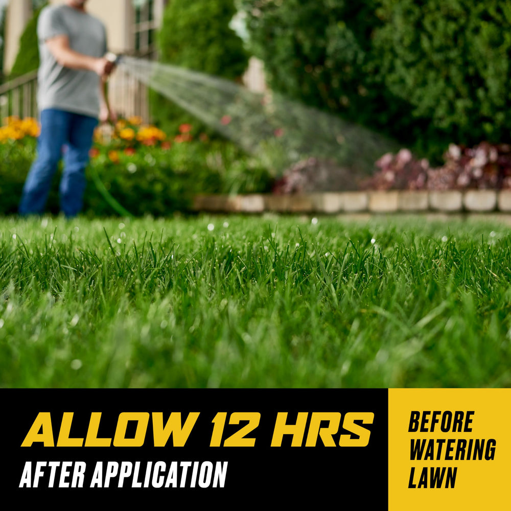 Lawn area treated with Ortho WeedClear covering up to 64,000 sq ft