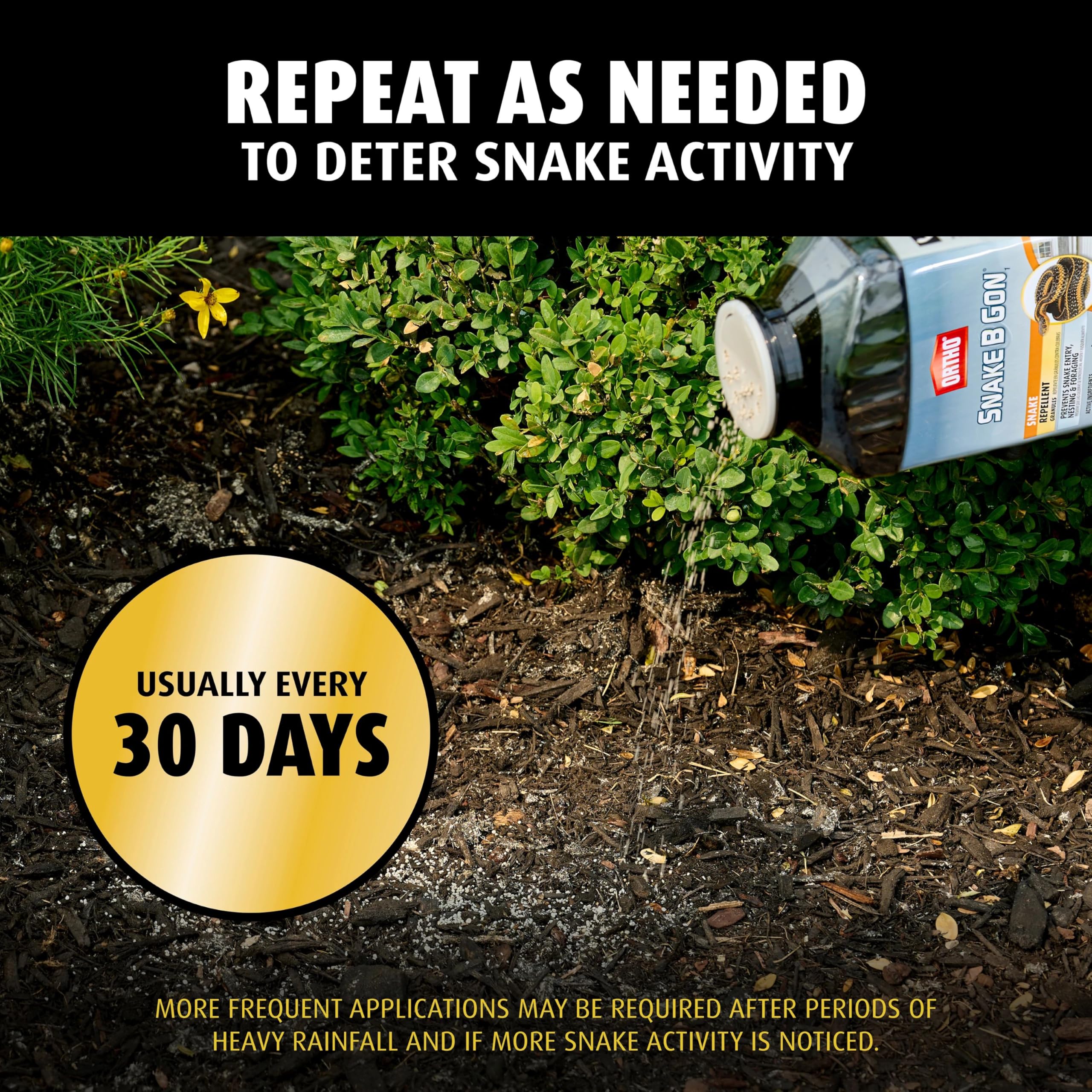 Ortho Snake B Gon1 pet-safe formula supports outdoor use