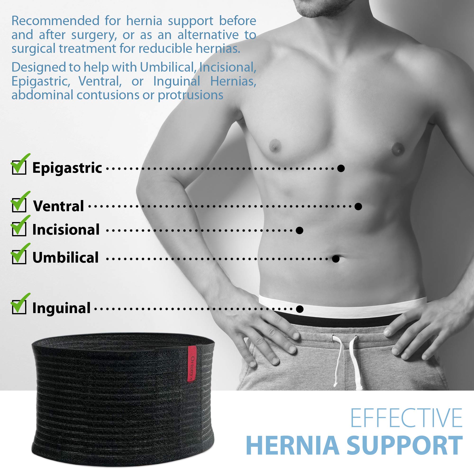 ORTONYX Latex-free material reduces skin irritation for sensitive users