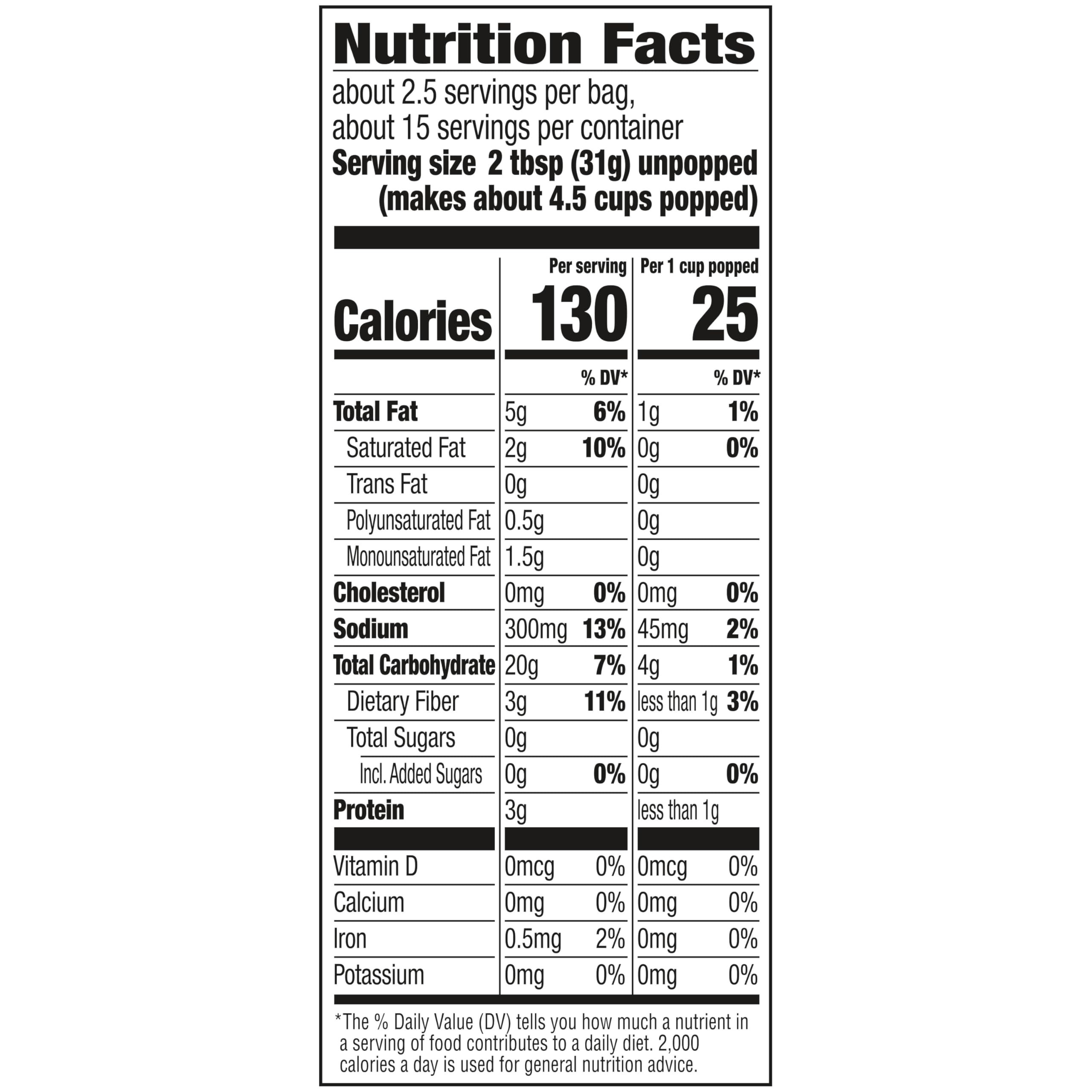 Orville Redenbacher's Naturals Simply Salted popcorn microwave steps show quick prep.