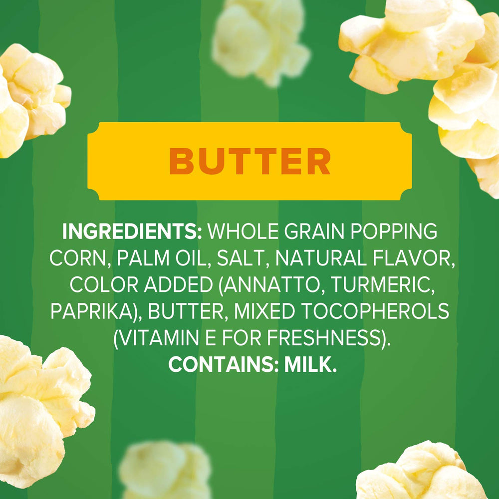 Orville Redenbacher's SmartPop Butter image, gluten-free with real ingredients highlight